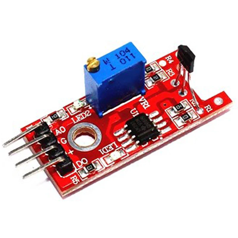 Si Tai&SH Smart Electronics 4-контактный KY-024 линейные магнитные переключатели Холла, модуль датчика подсчета скорости, стартовый комплект «сделай сам»