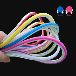 DIY Separado Silicone Neon Flexível Bendable Strip Light, DC 12V, 2835SMD, S Forma, 120LEDs, IP67, impermeável, 1m-10m, 11 cores, 6mm, 8mm