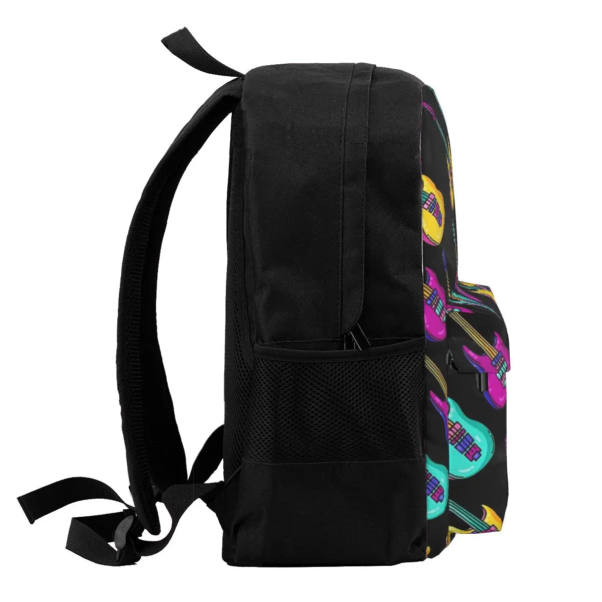 Mochilas de guitarra para hombres, Piano, tambor, notas musicales, saxofón, violín, niños, niñas, mochilas escolares, bolso de hombro para niños