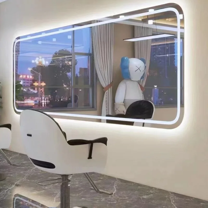 Barber shop dyeing and ironing mirror, hair salon special hair salon mirror, hair cutting mirror