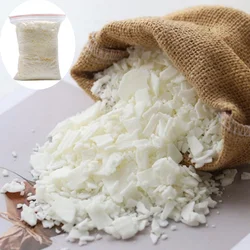 Rebanada de cera de soja Natural de 1KG, cera de vela, materias primas de vela de aromaterapia, suministros de fabricación de velas sin humo 100% libres de aditivos