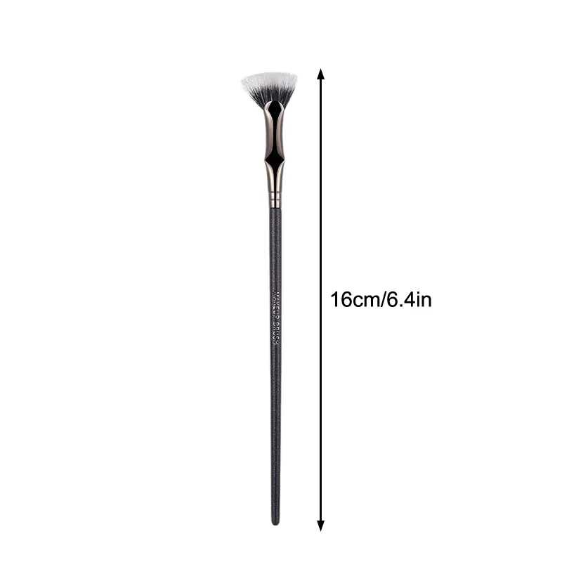 ماسكارا مروحة فرشاة صدفي لاش فرشاة شعيرات ناعمة طوي رمش فرشاة للطي زاوية رمش الحاجب فرشاة لأداة ماكياج #2