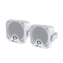 GUZARE 2Pcs 4 Inch Marine Waterproof Outdoor Speakers For Boat Speakers for ATV UTV Golf Cart Tractor Powers Ports Truck Yacht