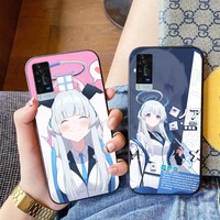 Blue Archive Ushio Noa Phone Case for VIVO Y95 Y93 Y31 Y20 V19 V17 V15 Pro X60 NEX Black Soft Phone Cover Funda