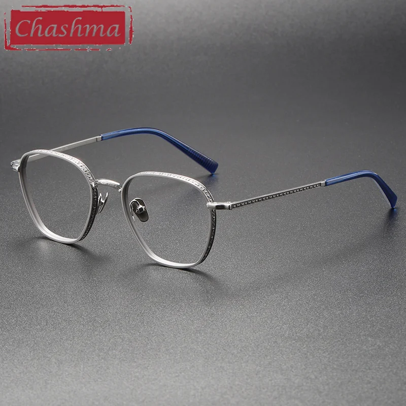 Chashma Men Prescription Glasses Pure Titanium Oval Optical Gafas Fashion Spectacles Frames Top Quality  Eyeglass for Women
