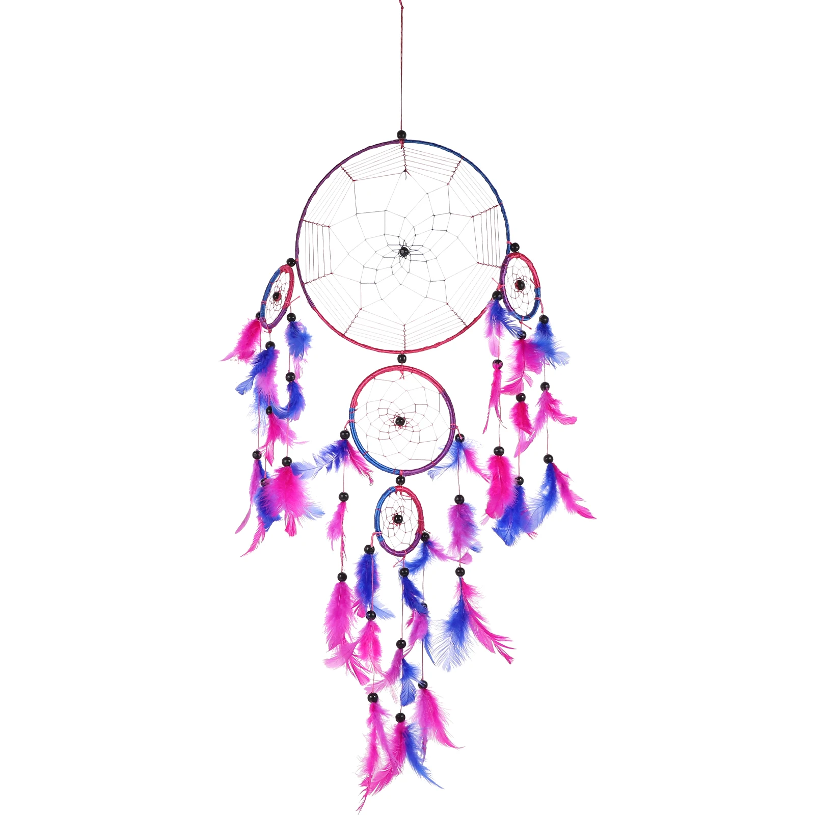 

Dream Catcher Rainbow Home Pendant Plume Dream Catchers For Bedroom Flocking Fabric Bedroom Car Garden Pendant Ornament