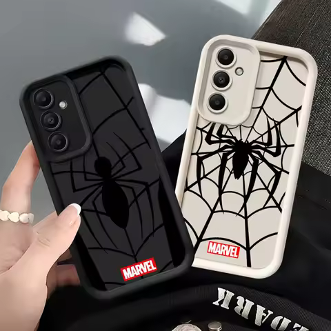 Marvel Red Amazing Spiderman Phone case for Samsung Galaxy A55 A52 A33 cases A24 A15 A12 A23 A22 5G A54 A52s A53 A14 funda Cover