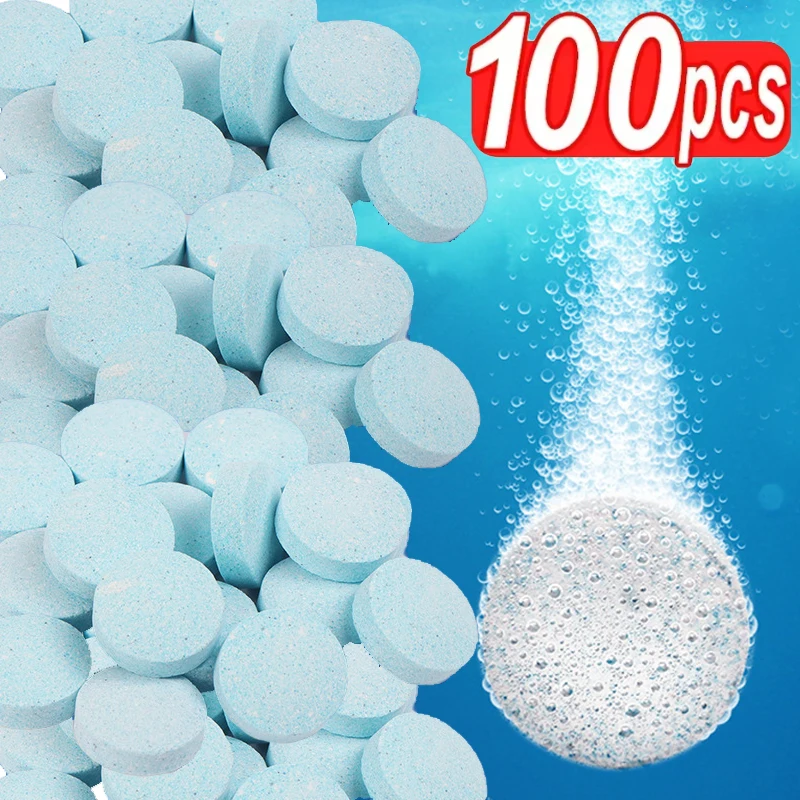 

5-100pcs Car Effervescent Tablets Windshield Solid Cleaner Auto Wiper Glass Cleaning Concentrated Tablets Detergent Glass Water