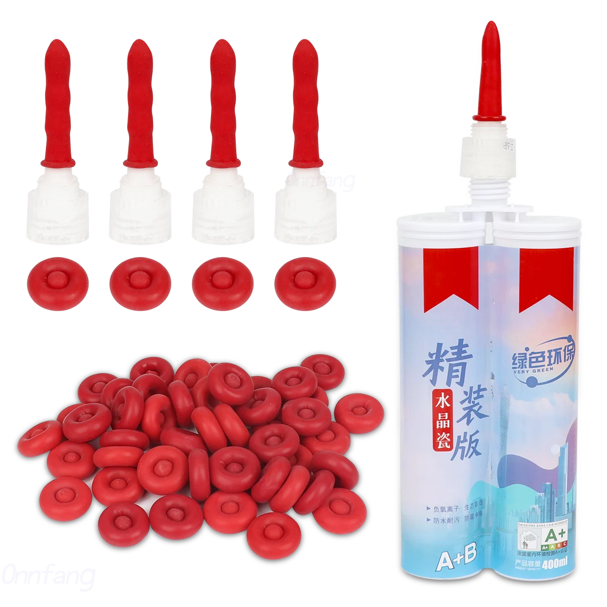 20pcs Caulk Cap Red Caulk Saving Cap Caulk Sealer Saver Open Caulking Tube For Sealing And Preserving