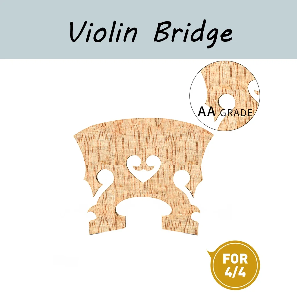 LOOK 1PC Master AA Violin Bridge Quality Maple Baroque Bridge For 4/4 Violin Family Replacement Accessories