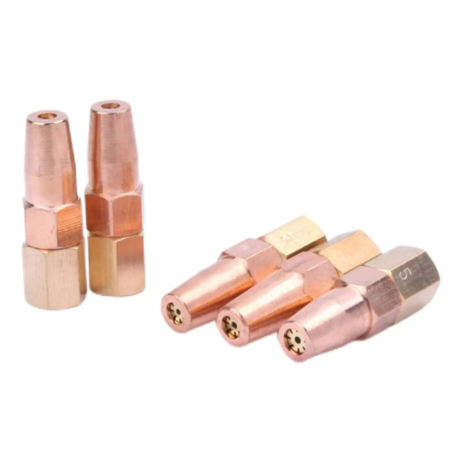 5Pieces Propane Gas Welding Nozzle H01-6 Heating Nozzle Tip for Heat Treating Metal Bending Priming Applications Straightening