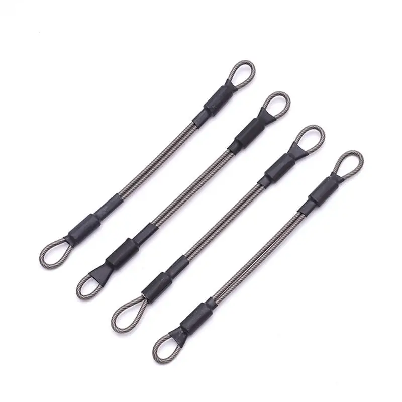 Corde de verrouillage antivol pour casque de moto, corde de protection pour casque de moto, cordes de rangement pour sangle de casque en acier inoxydable 304