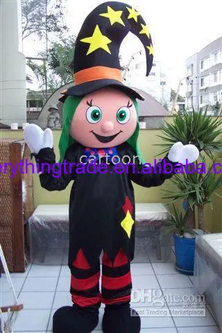 Nuovo adulto vendita calda schiuma carino pagliaccio ragazza cartone animato mascotte Costume peluche natale vestito operato Costume mascotte di Halloween