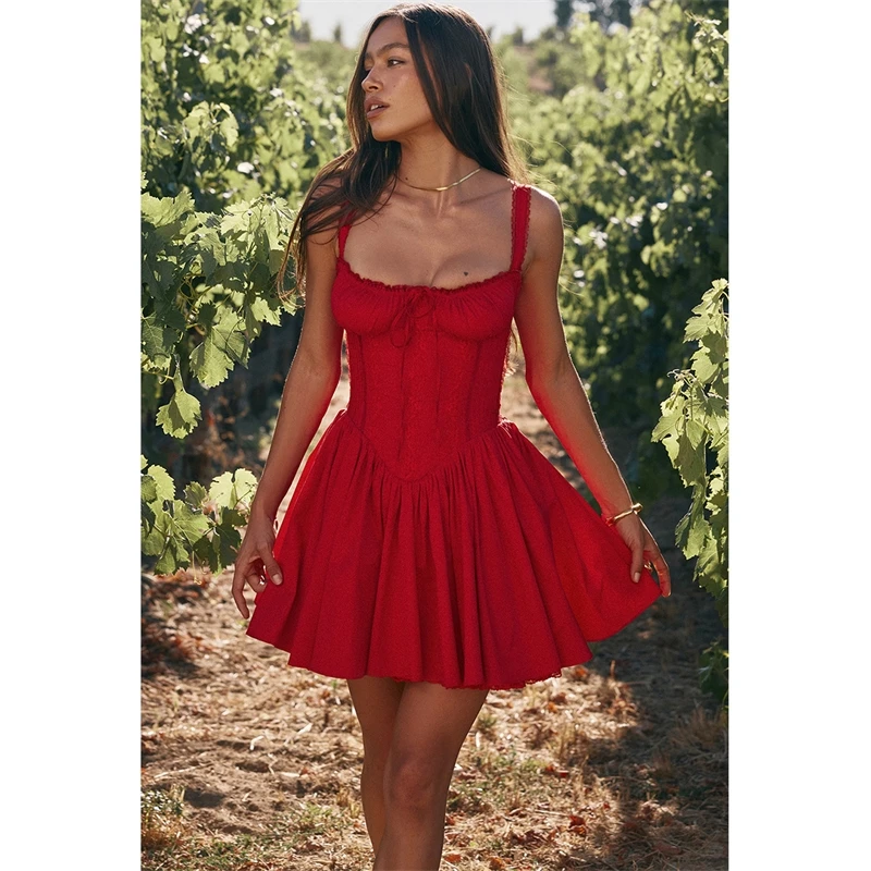 Rockmore robes de soirée élégantes dames mode soirée moulante a-ligne plissée robe moelleuse dentelle Sexy robe de bal Mini Sunderss