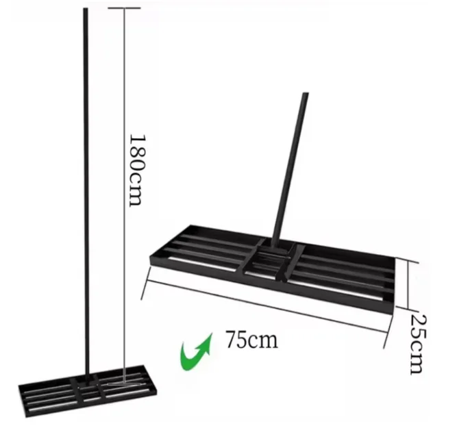 

Удобная машина для выравнивания почвы газона, машина для выравнивания гравия в садовой ферме, тротуарного песка, двухтактная выравнивающая машина
