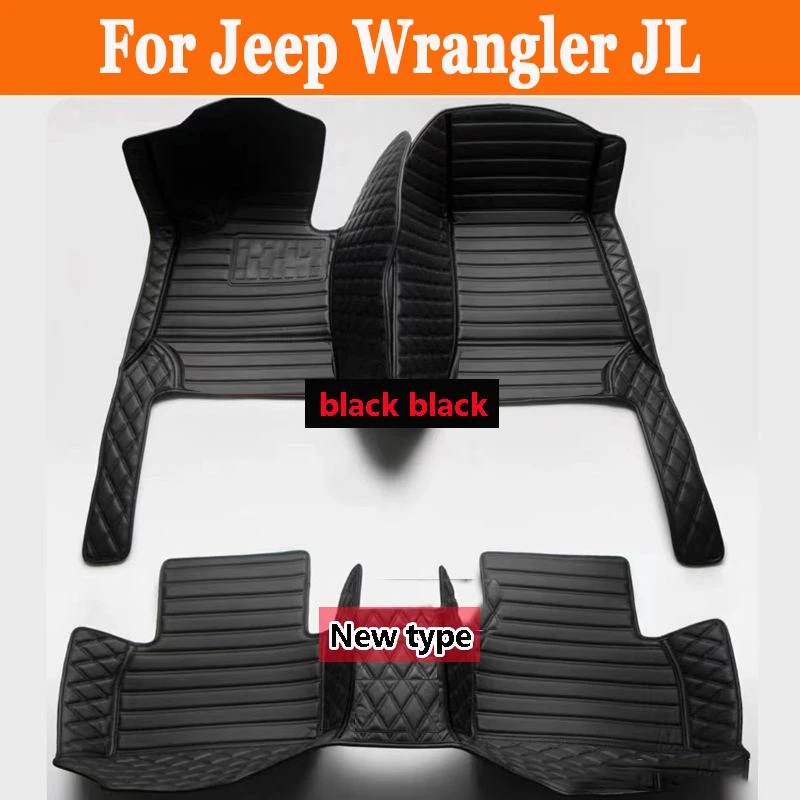 For Jeep Wrangler JL 4 door 2024 2023 2022 2021 2020 2019 2018 Car Floor Mats Rug Cover Auto Interior Accessories Parts Products