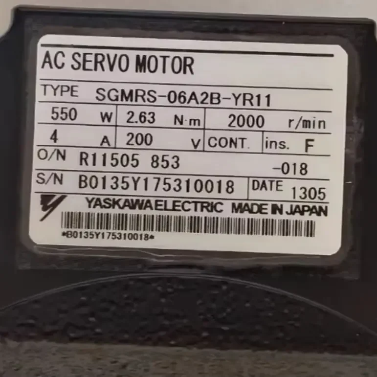 

Brand New SGMRS-06A2B-YR11 Servo Motor，Fast shipping，SGMRS 06A2B YR11，In Stock