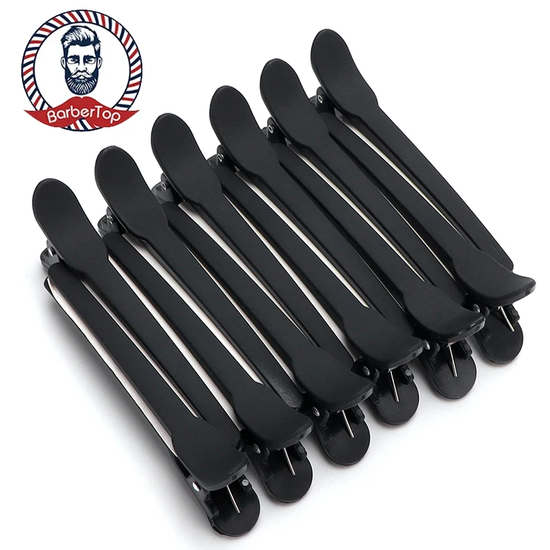 

12Pcs/Set Hairdressing Hair Clips Salon Pro Seamless Clip Rubber Sectioning Women Clip Barber Styling Barbershop Accessories