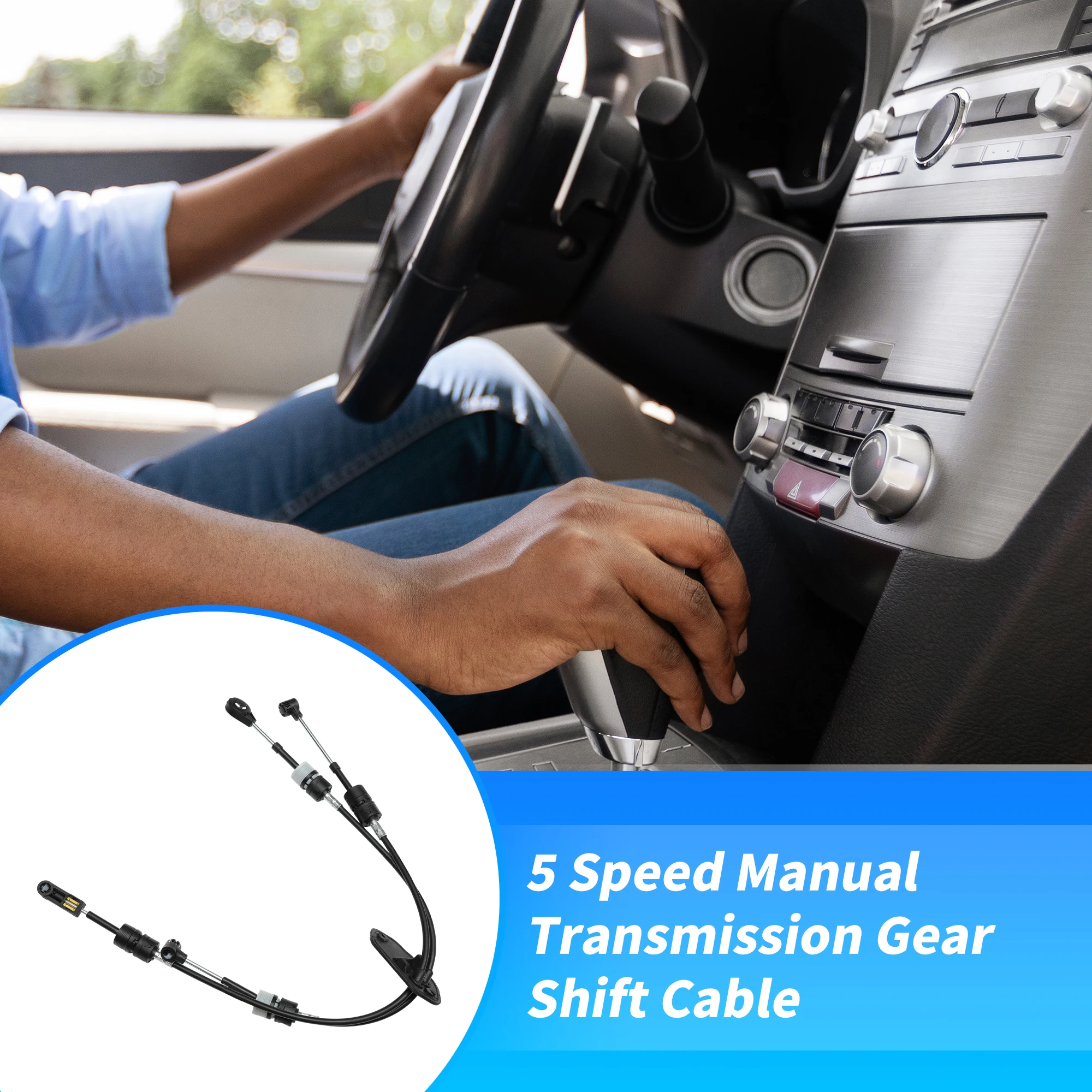 UXCELL No.6C1R-7E395-GE Manual Tran Gear Shifter Cable for Ford Transit MK6 V347 V348