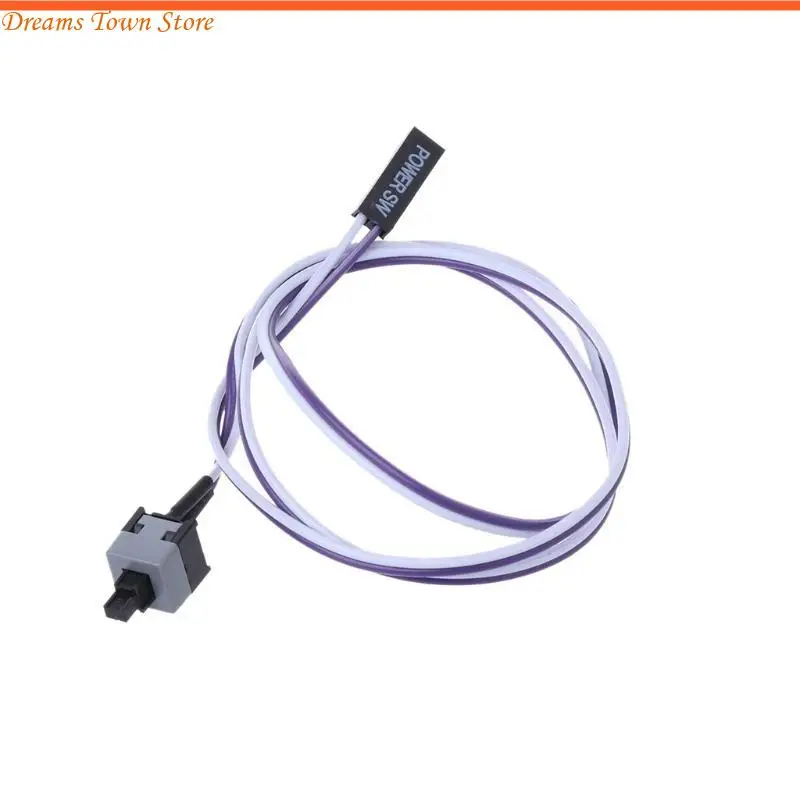 HX6A Los PC Computer Desktop ATX Power On Supply Reset Cable Cord Switch Connector