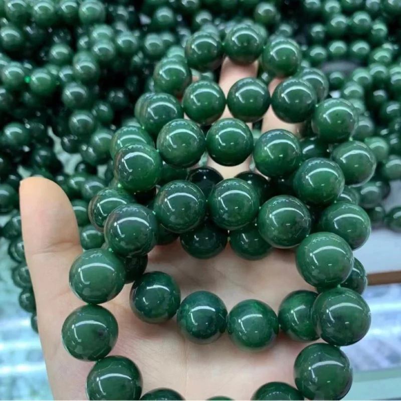 

Hetian Jade 16 мм шпинат зеленый одиночный круг теплый оптом