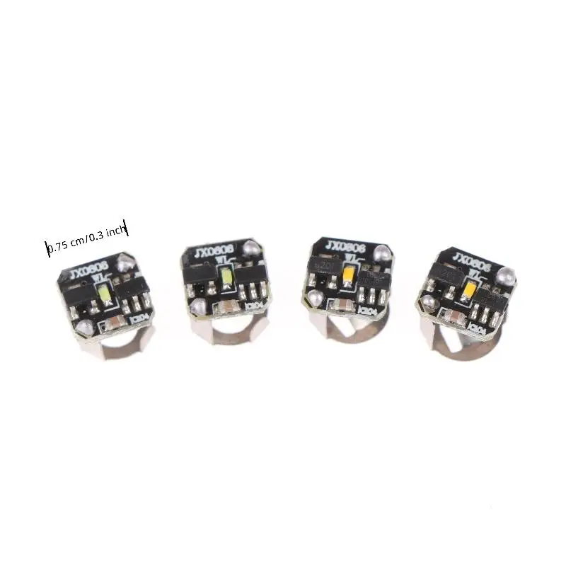 2Pcs Magnetic Control LED Light Wireless Lamp Microwave Induction Lighting Chip For DIY Model Toy Animation Decoration