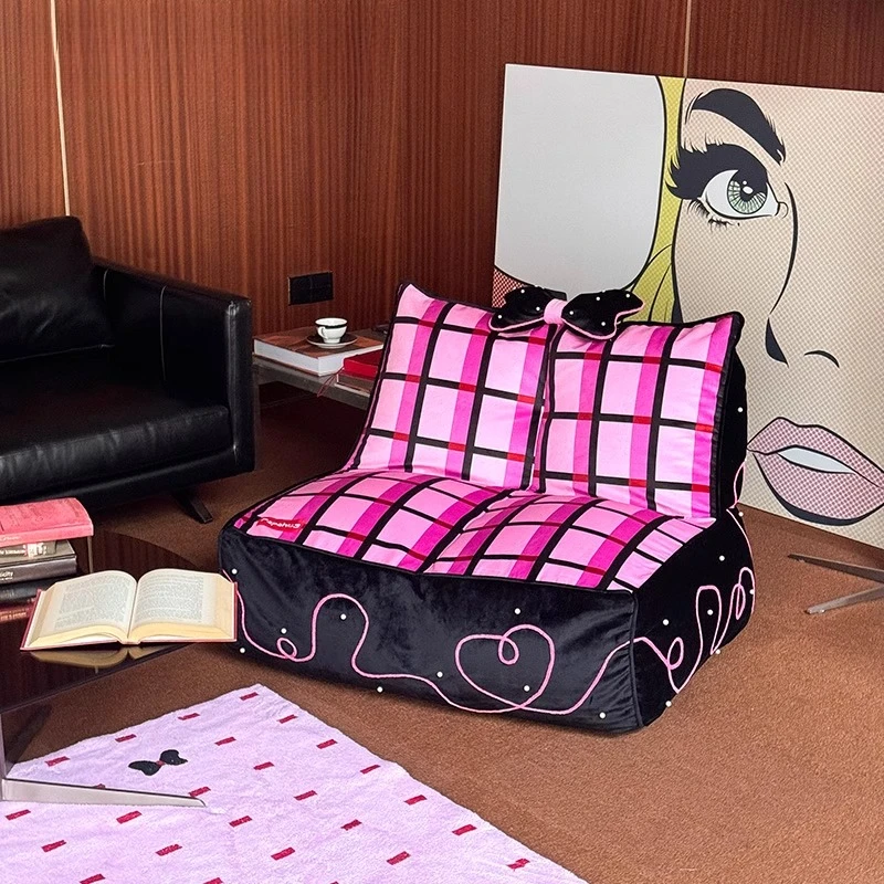 

Bow single sofa single chair bedroom tatami bean bag lazy