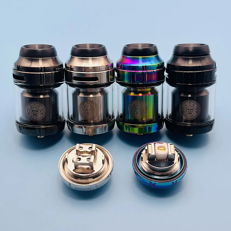 Zeus RTA-tanque de vapeo reconstruible, 25Mm, Zeus RTA X Mesh Penyemprot 316ss Dual Kumparan/Mesh 3,5 Ml/4,5 Ml, 510