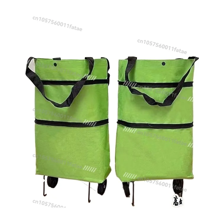 

Portable Foldable Supermarket Tug Shopping Cart Home Pickup Express Small Pull Cart Multifunctional Labor-saving Shopping Small