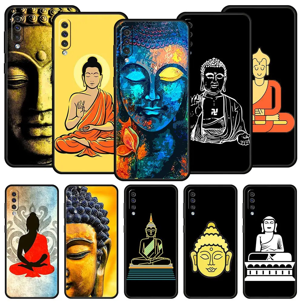 For Samsung Galaxy A52 A42 A14 5G Phone Case A22 A32 A12 A70 A50 A40 A20s A30 A10s A20e A02 A04S Mandala Chakra Gautama Buddha