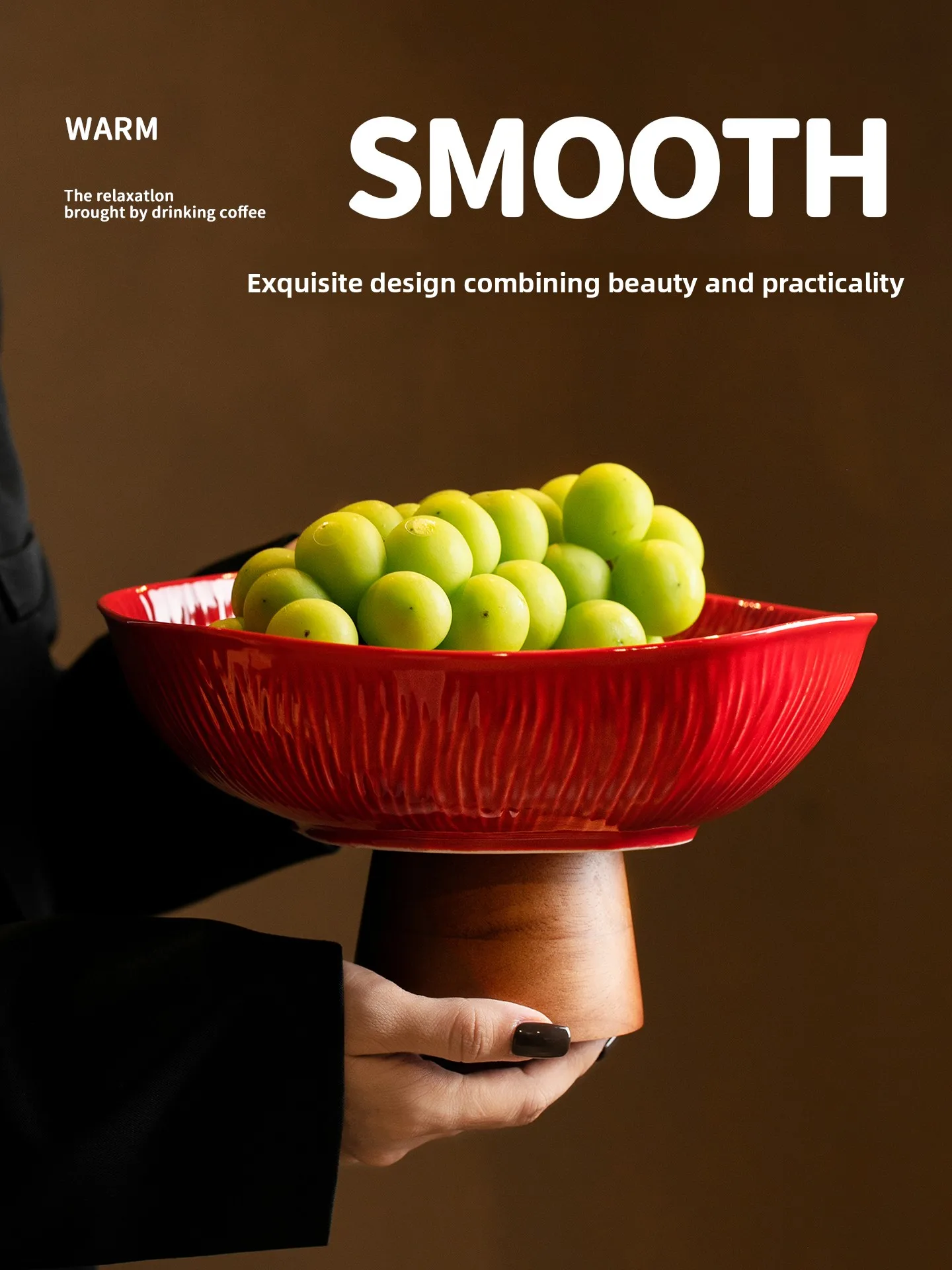 

Fruit Bowl Candy Di Moving House Living Room Tea Table Sna Plate Cerc Geometric Pattern Double Layer Insulation