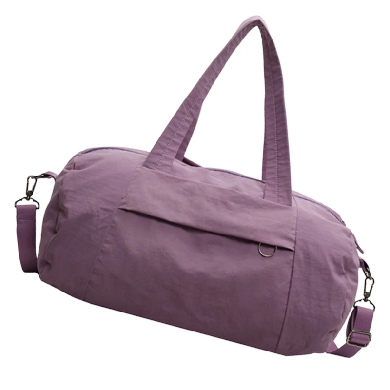 E74B Versatile Ladies Travel Shoulder Bag With Spacious Storage For Sports Enthusiasts Nylon Handbag Gym Bags