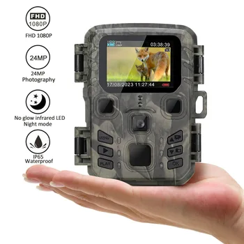 Mini Trail Camera 4K HD 1080P Infrared Night Vision Motion Activated Hunting Trap Game Outdoor IP66 Waterproof Wildlife Cam