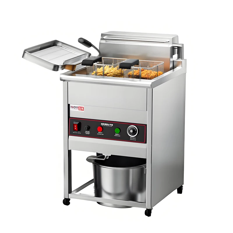 

Commercial stainless steel chicken frying electric fryer equipment 30L fryer for restaurants
