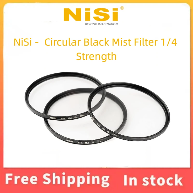 NiSi Circular Black Mist Filter Nano Coating Optical Glass Create Dreamy Atmosphere for Photography Videography