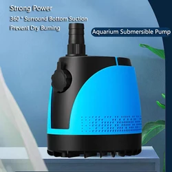 5W Bottom Suction Water Pump Aquarium 220V-240V Ultra-Quiet Submersible Pump For Water Cycle and Pumping of the Fish Tank
