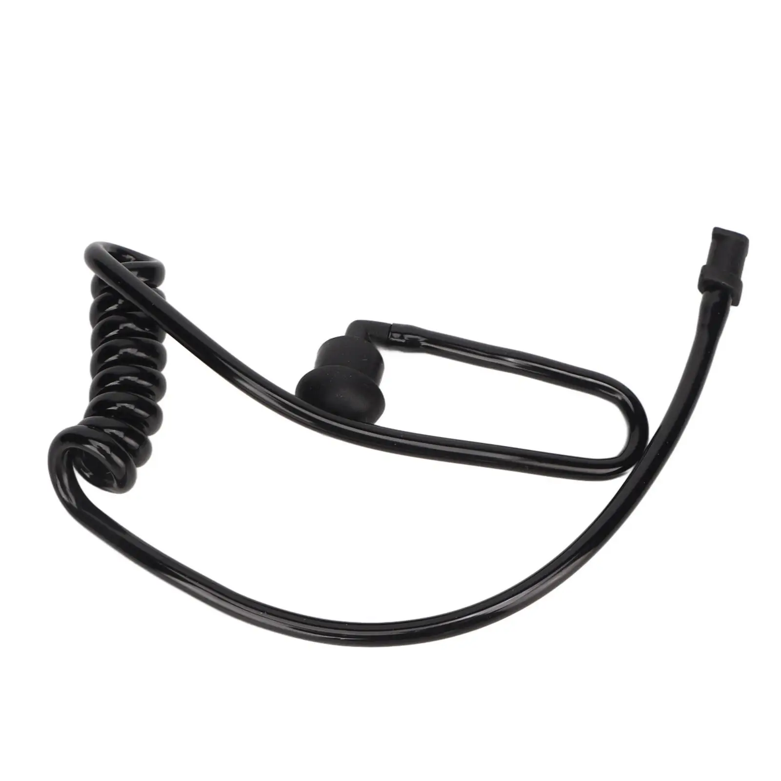 Coiled Acoustic Tube Earpiece for 2-Way Radios - Replacement Mic with Eartip for motorola , for kenwood , for icom