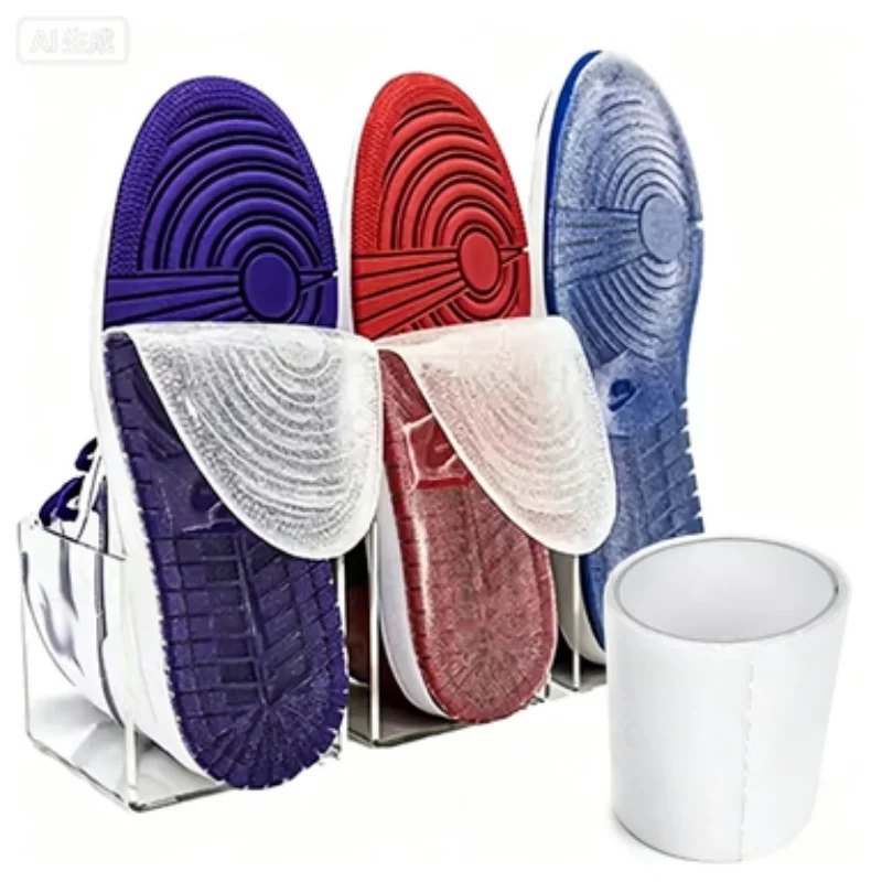 Wear-Resistant Shoe Sole Protector Non Slip Self-Adhesive Outsole Stickers for Sneakers High Heels Shoes Repair Replacement Tape