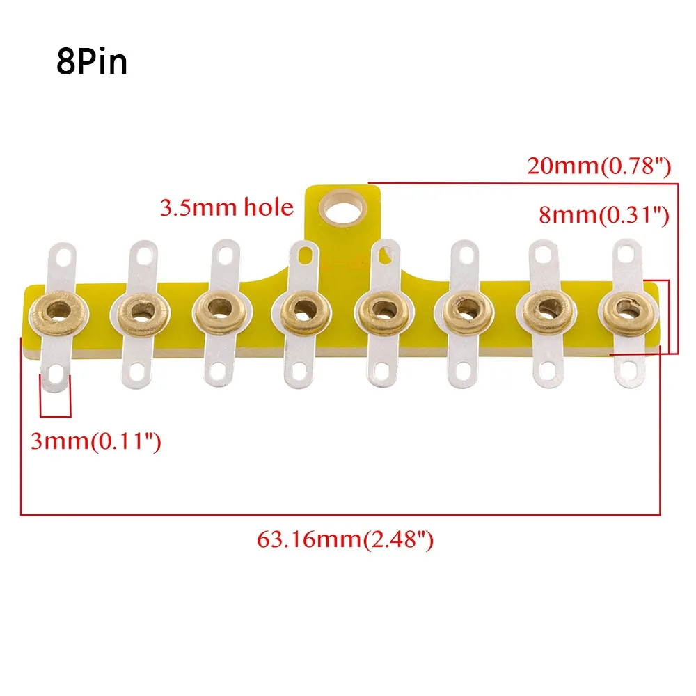 1Pcs 4/6/8Pins Turret Board Tube Amplifier DIY Vintage Audio Parts Terminal Lug Board Radio DAC Fitting Guitar AMP Cabinet
