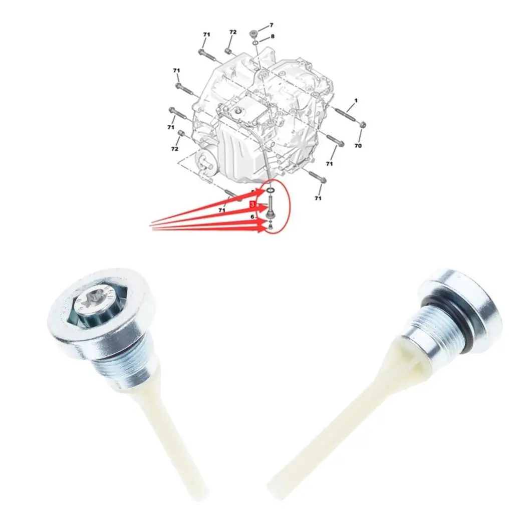 

High Strength Oil Drain Plug Screw For 301 308 308S 408 508 508L 2008 3008 4008 5008 6AT Transmissions 9807979480 221347