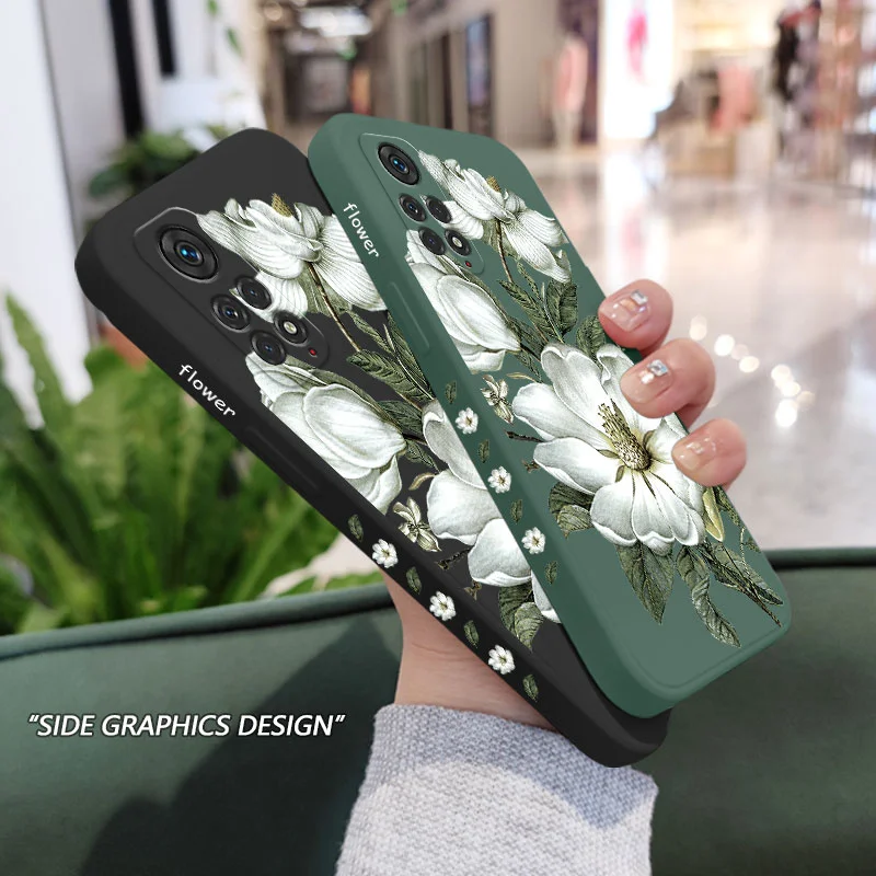 Wild Flowers Phone Case For Xiaomi Redmi Note 13 12 12S 11 11S 11T 10 10A 10T 10S 9T 9 8 7 Pro Plus 10C 9A 9C 9T 4G 5G Cover