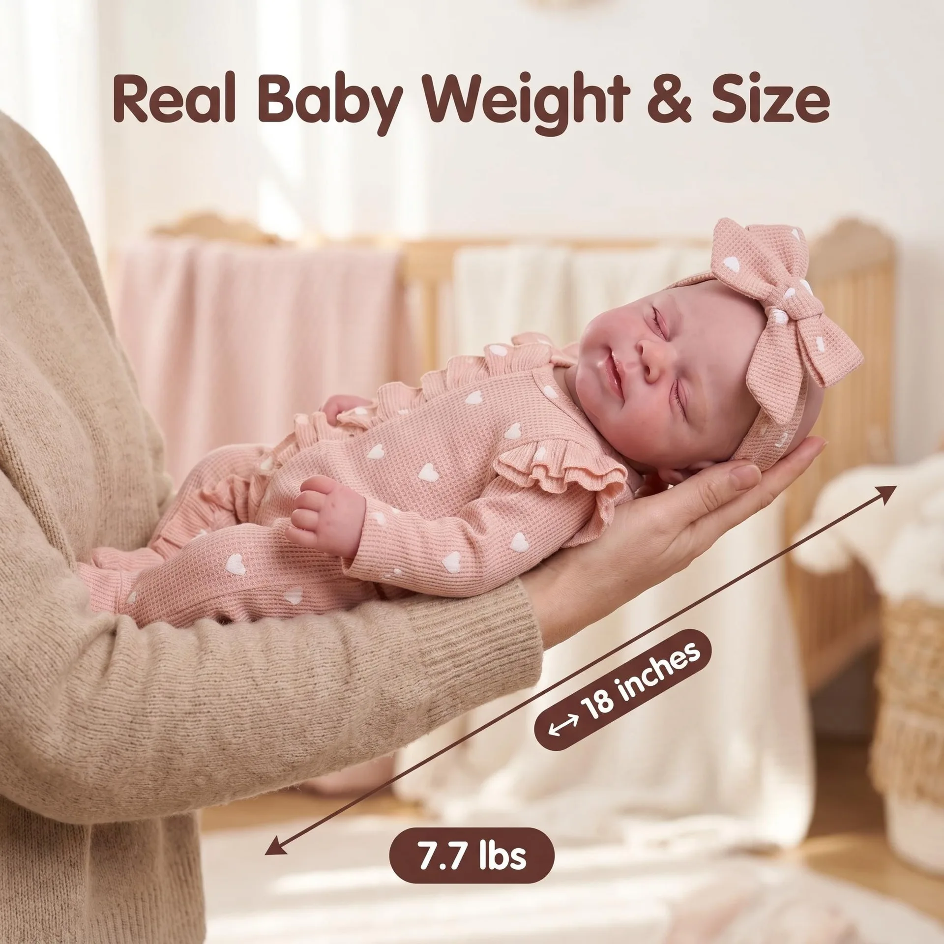18inch Solid Silicone Baby Reborn Pascale Full Body Silicone Washable Hand Painted Lifelike Realistic Newborn Collectible Gift