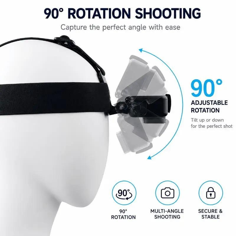 New 1/4/5Pcs/Set Mobile Phone Head Chest Strap Harness Mount Holder Kit Cell Phone Clip For Phon Osmo Action Camera