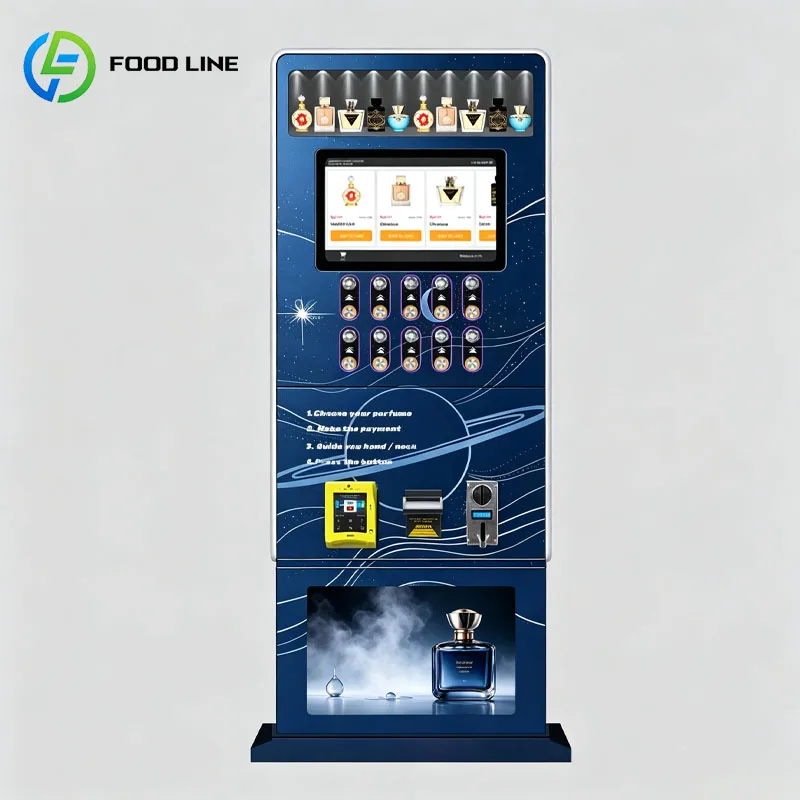 Automatic Perfume Kiosk Smart Fragrance Selector Touch Display Vending System for Retail Locations Customized