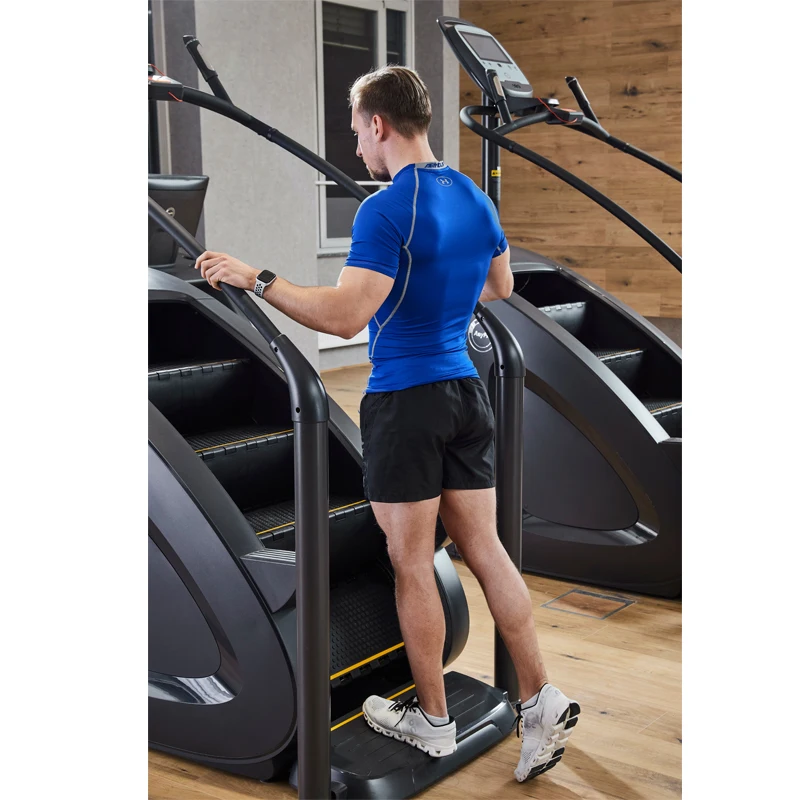 2025 آلة تسلق الدرج المحسنة معدات الصالة الرياضية التجارية - تحسين المتانة للاستخدام على المدى الطويل #3