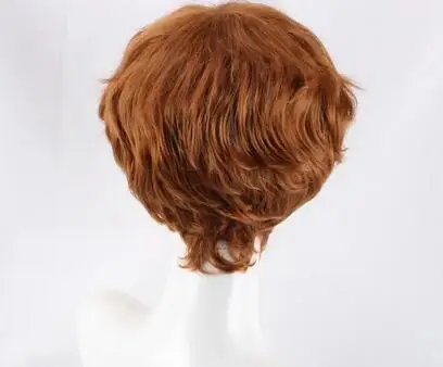 Young Men short red Brown wavy Ron cosplay Cosplay Costumes hair Wigs