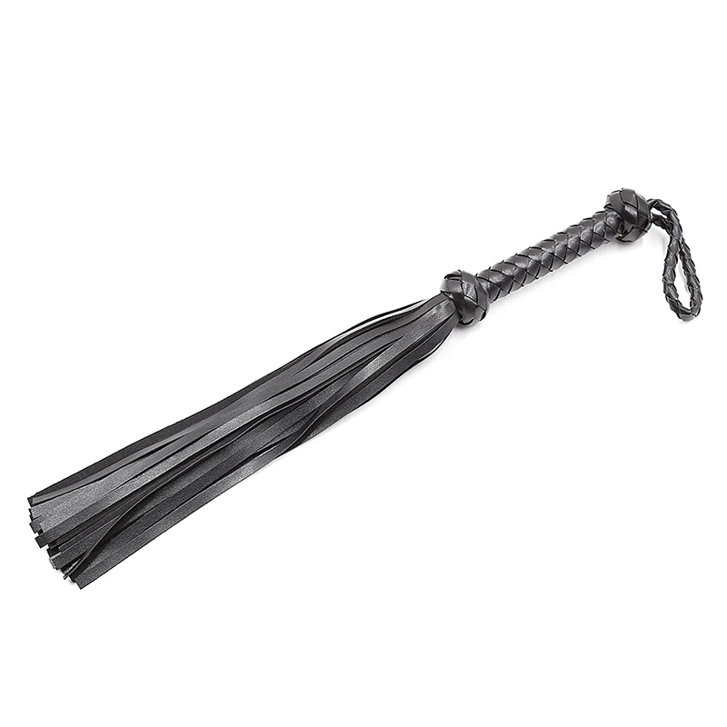 Leather Horse Riding Whip With Woven Handle Teaching Training Crop Flogger Racing Practice Outdoors Horse Whips