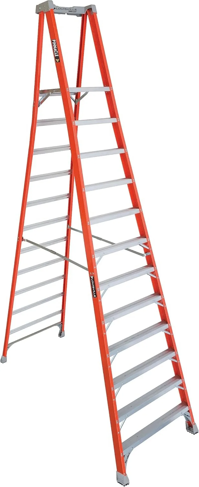 12-Foot Fiberglass Platform Step Ladder, 300-Pound Load Capacity, Type IA, FXP1712