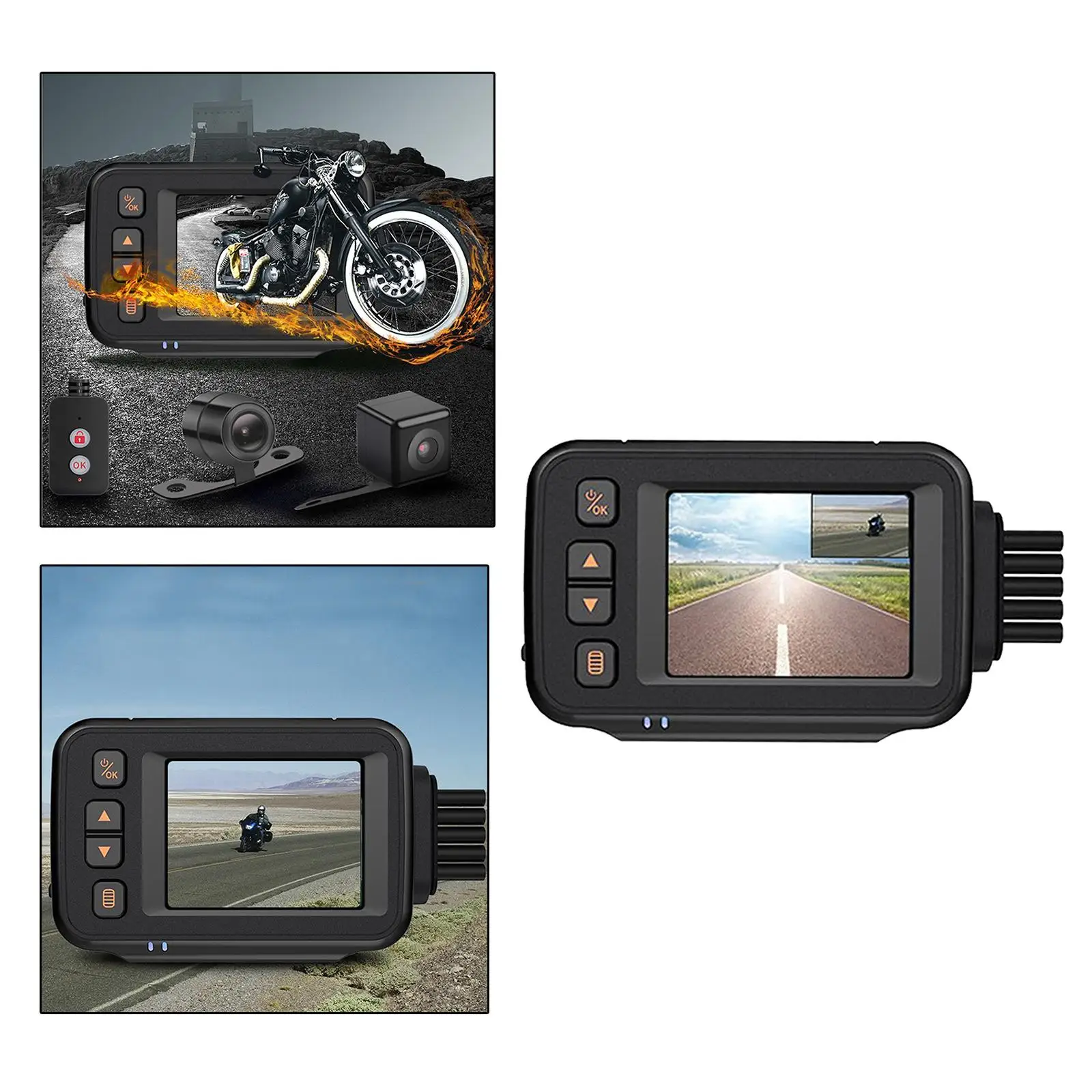 

Motorcycle Video Recorder Cam Wide Angle Camera Driving Camcorder