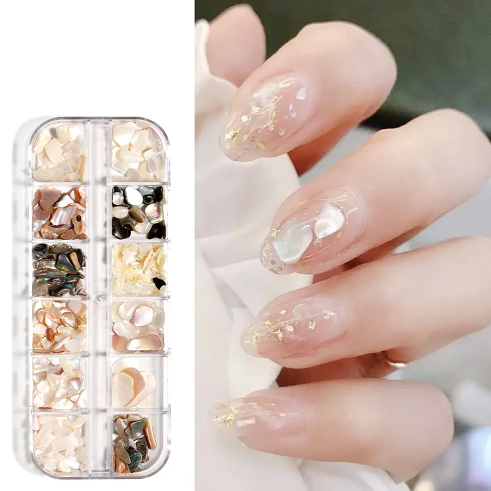 

1Set Shell Sequins Creative Nail Art Stickers DIY Manicure Decals Party Decorations Unique Nail Sequins Home Phone Card Art